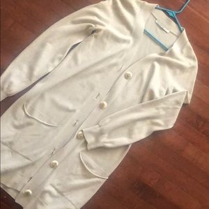 Stella McCartney Cream Sweater, Gold buttons